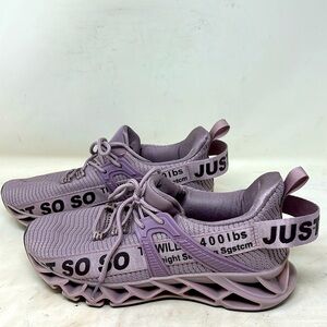 JUST SO SO SHOES SNEAKERS 9 PURPLE ATHLETIC NWOT
